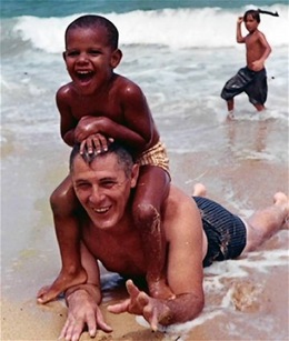 Barack Obama mit Opa