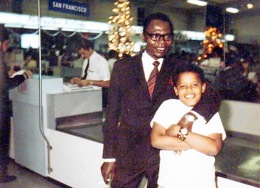 Barack Obama mit Vater