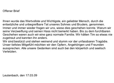 Offener Brief, Kretschmer, Original
